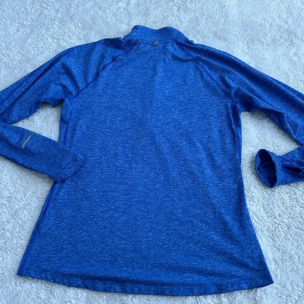 Nike Fit Dry Womens M Blue Running Quarter Zip Workout Athleisure Preppy Casual - Picture 3 of 7